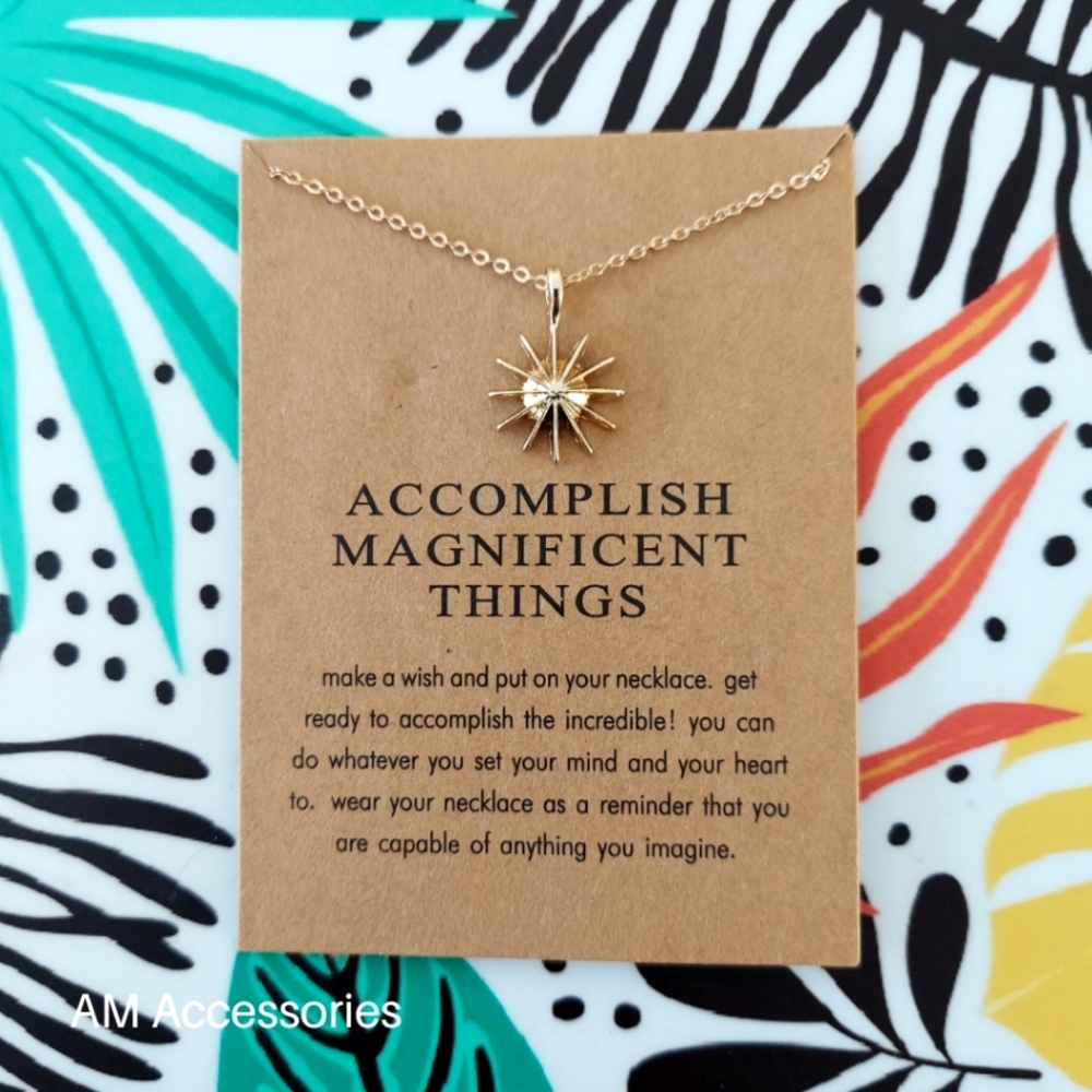 Make A Wish Intention Necklace - Accomplish Magnificent Things